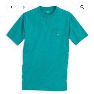 Southern Tide Medium Pocket Tee Shirt -‎ Gulfstream Green